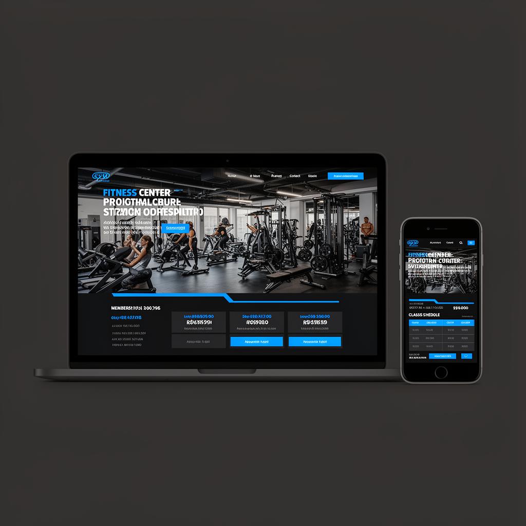 Diseño web para gimnasio