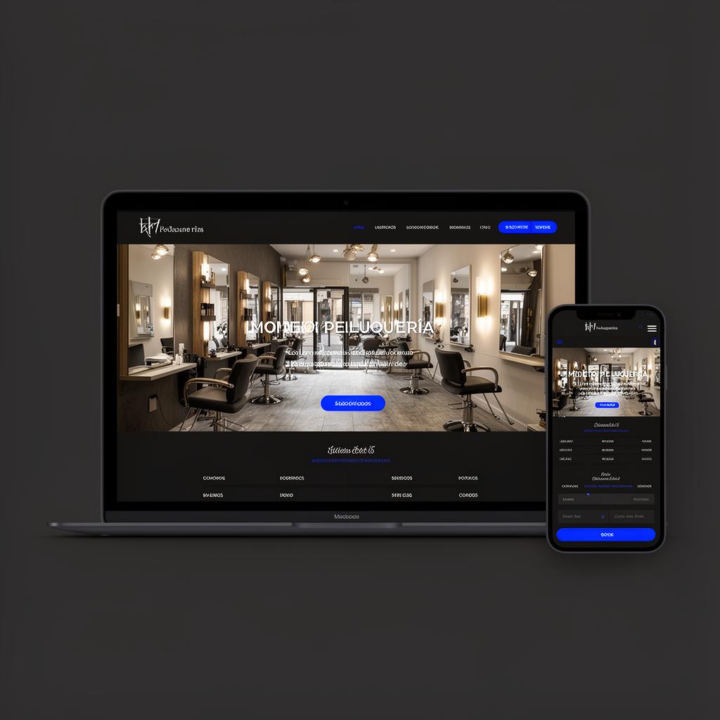 Diseño web para peluquería